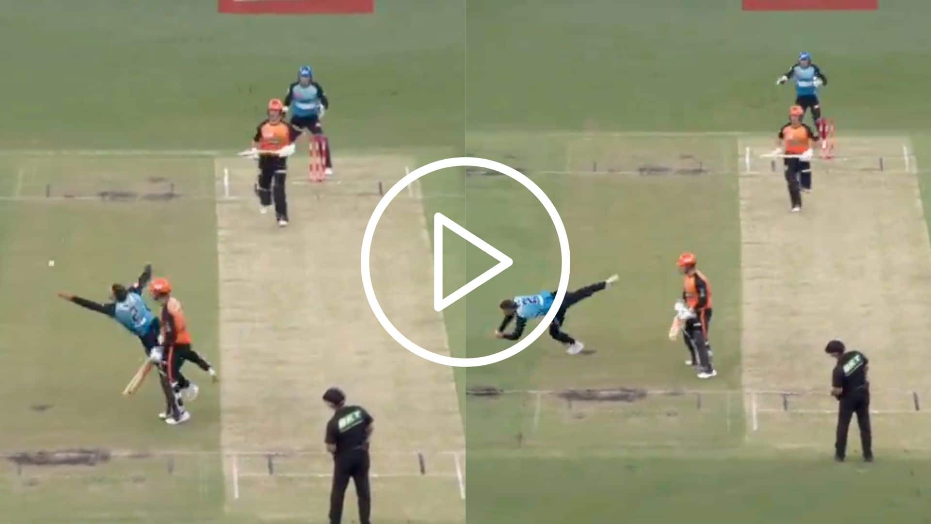 [Watch] Matthew Short Plucks A One-Handed Stunner To Dismiss Nick Hobson In BBL